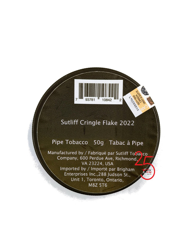 Sutliff Limited Edition Cringle Flake 2022 50g Pipe Tobacco. ONLY $59.99ea