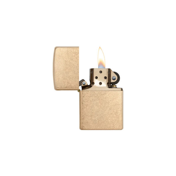 Zippo Armor Tumbled Brass Lighter