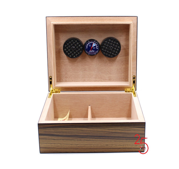 A 50+ Cigar Capacity Brigham Celestial Matte Humidor + a Complimentary Bottle of our Humidor Solution ( $16.99 473ml) & EXTRA Humidifier NO CHARGE!