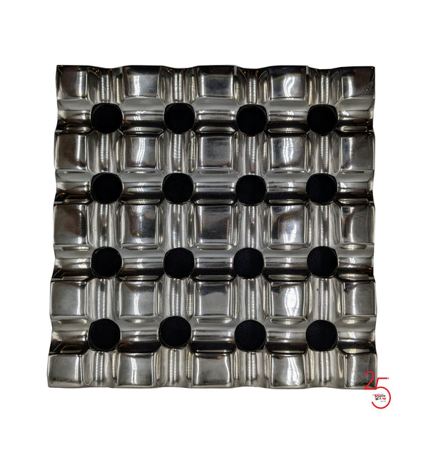 Large Grid Ashtray Deluxe