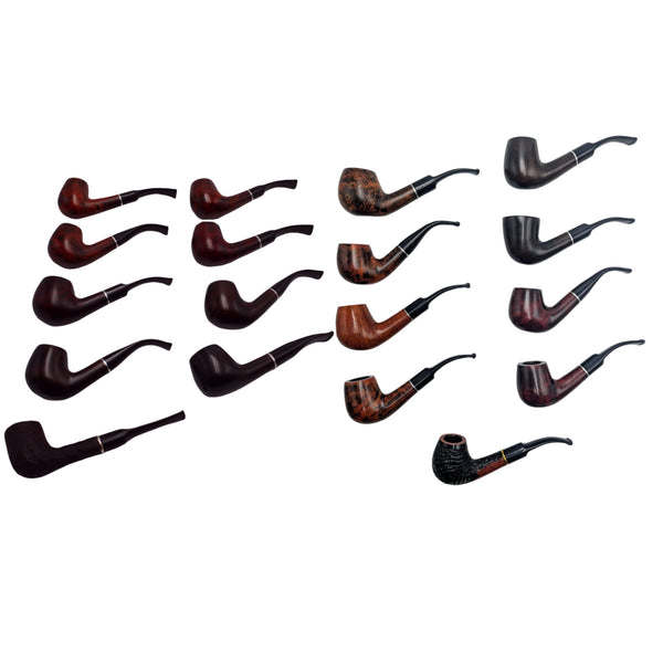 Group Picture Briar 9mm Albanian Pipe.