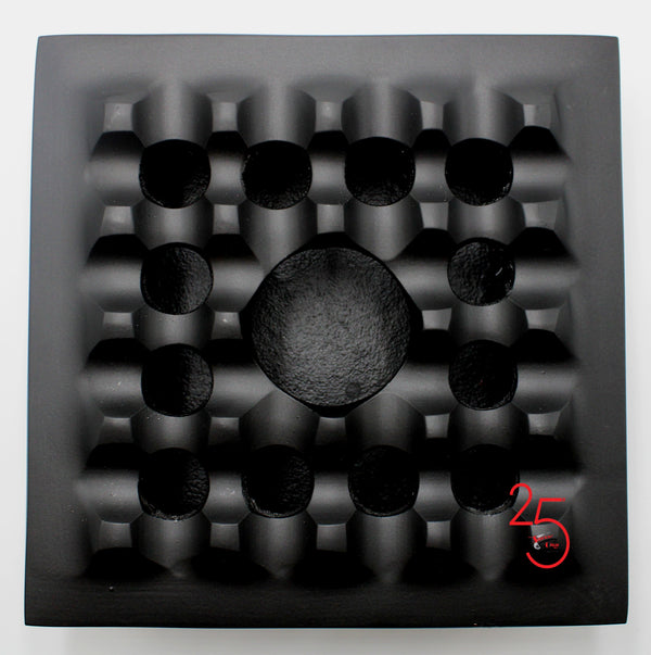 Black Boardroom Large Grid Ashtray