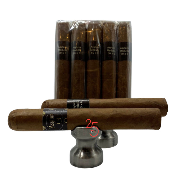 Asylum 13 Medulla 6 x 60…BUY 5 ASYLUM 13 CIGARS and Receive a $47 value for a NICKEL!