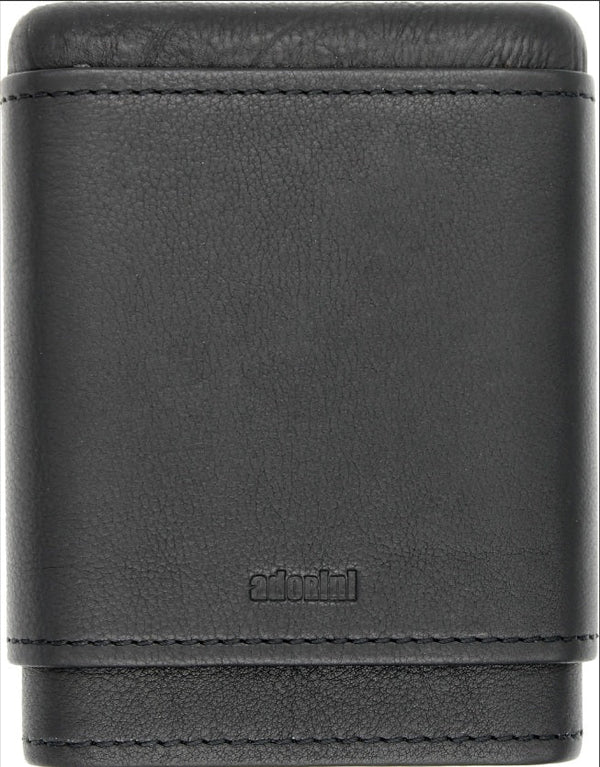 Adorini Black Leather Six Cigar Case