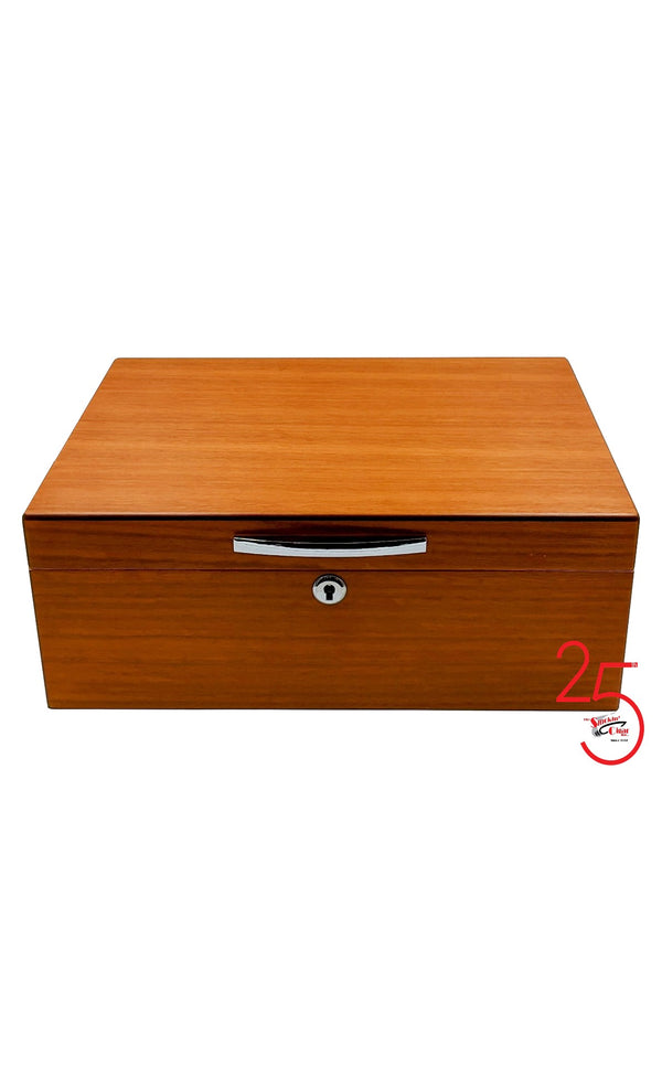 Bradford Elm 100+ Cigar Capacity Humidor + a Complimentary Bottle of our Humidor Solution ( $16.99 473ml)