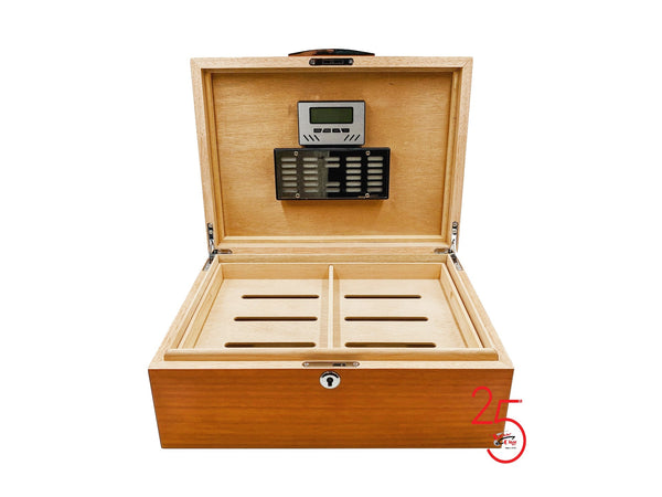 Bradford Elm 100+ Cigar Capacity Humidor + a Complimentary Bottle of our Humidor Solution ( $16.99 473ml)