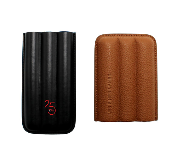 Les Fines Lames Trio Brown Pebble Cigar Case...Regular $199.99 ON SALE $169.99