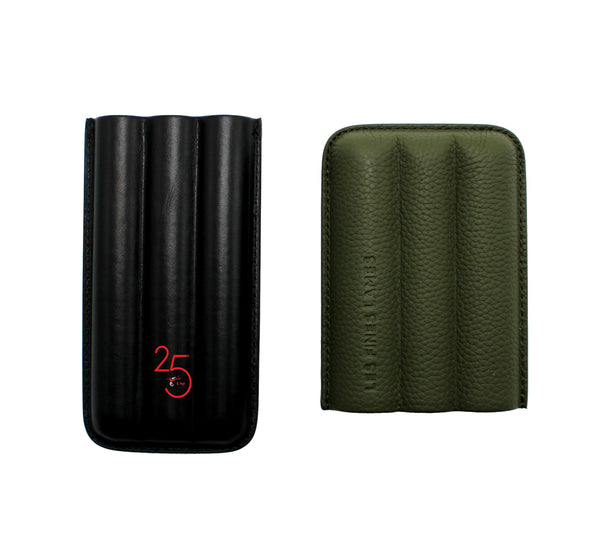 Les Fines Lames Trio Olive Green Pebble Cigar Case...Regular $199.99 ON SALE $169.99