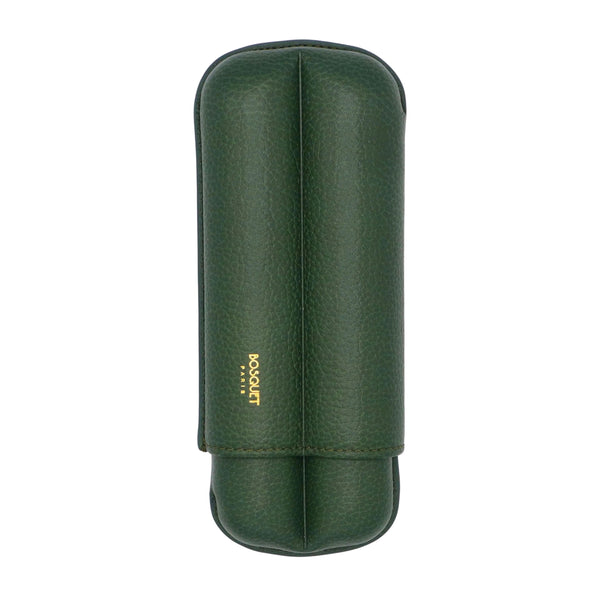 Bosquet Cylinder Two Cigar Dark Forest Leather Case