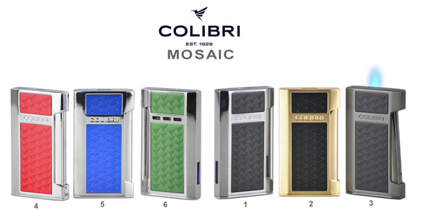 Colibri Mosaic Flat Flame Lighter Regular Price $135.00 on SALE $101.99 plus a 3 Year Warranty...Click here to see Collection!