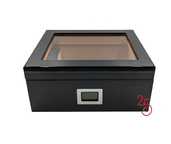 Capri Carbon Fiber Digital 50+ Cigar Capacity Humidor+ Receive $16.99 in FREE Goods with Purchase!
