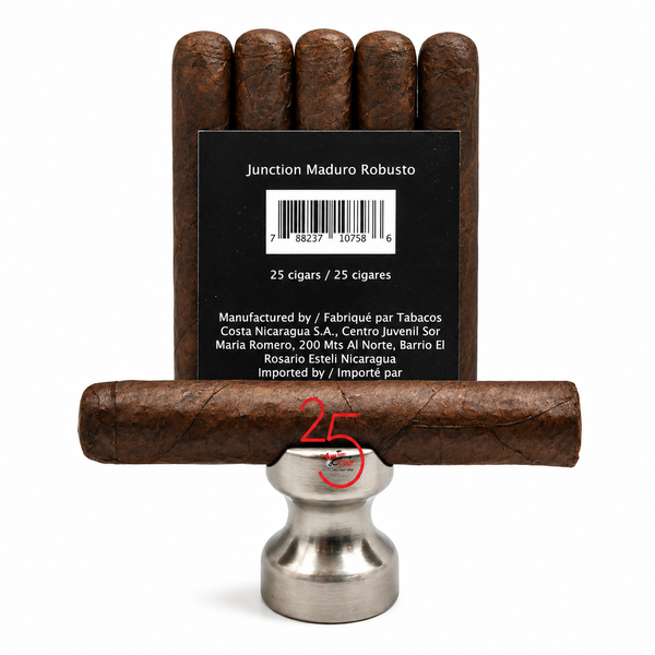 Junction Robusto Maduro...Regular Price $4.99 on SALE $3.29 when you buy a bundle of 25!