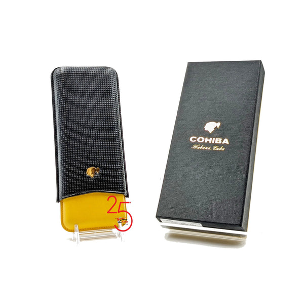 Cohiba 3 Finger Leather Cigar Case