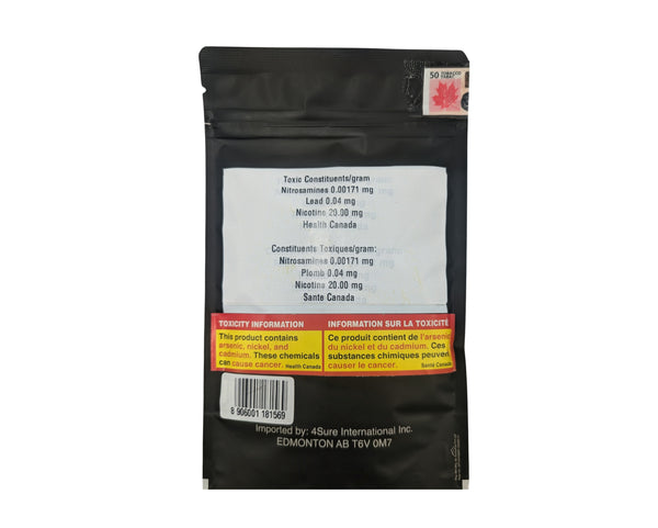 Dyno White Snus 75 Slim pouch Back