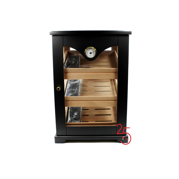 Small Cabinet Glass Door 75+ Cigar Capacity Humidor