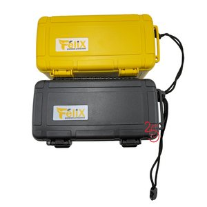 Yellow and black cases with 'Felix' branding on a white background