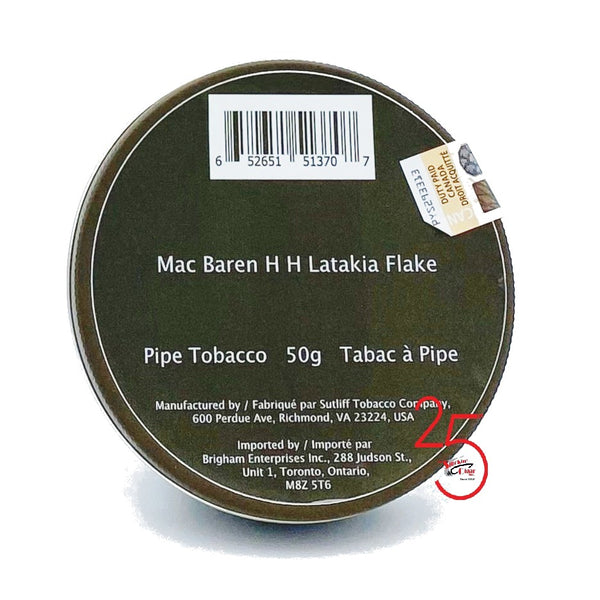 Mac Baren H H Latakia Flake 50g Pipe Tobacco