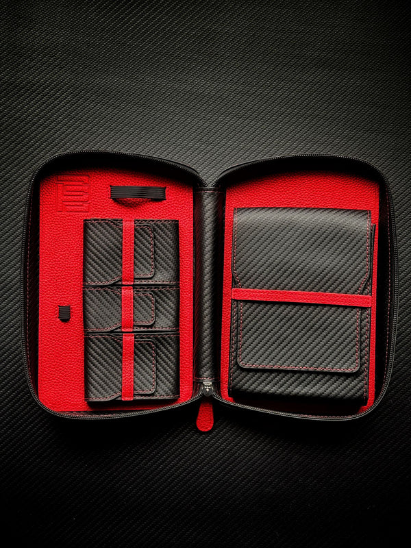 Project Carbon Cigar Case Black/Red Carbon (2024 VERSION)