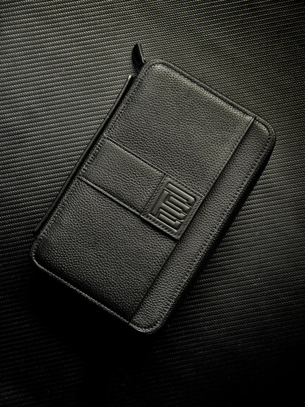 Project Carbon Cigar Case Black Black Leather (Midnight Black) (2024 VERSION)