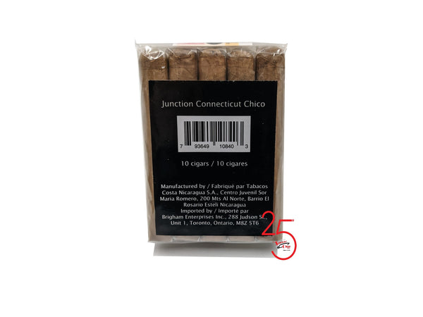 Junction Chico Connecticut Package of 10 Regular Price $29.99 ON SALE $27.49 - TSC Inc. Junction Cigar