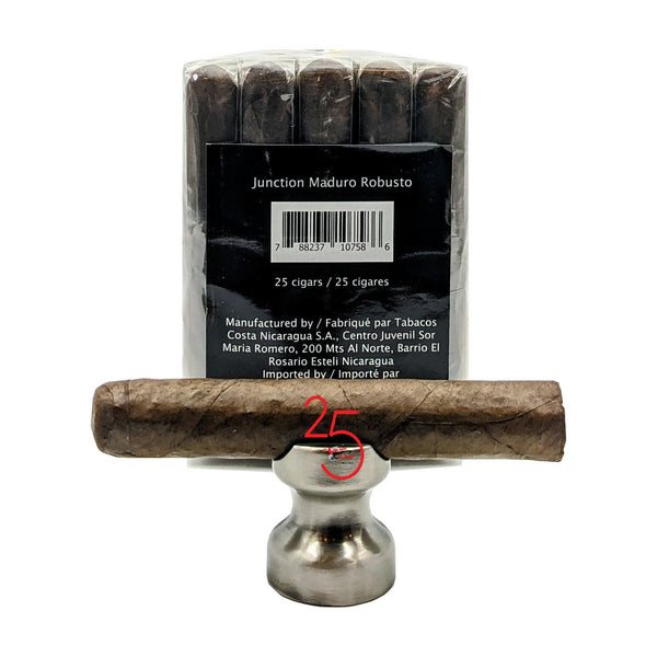 Junction Robusto Maduro. Regular Price $4.99 on SALE $3.20 when you buy a bundle of 25!
