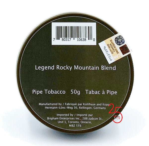 Legend Rocky Mountain 50g Pipe Tobacco