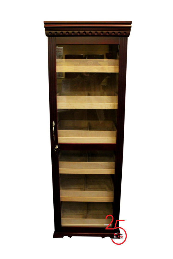 Dark Cherry Tower Cabinet Humidor 2000+ Cigar Capacity. NOT AVAILABLE FOR SHIPPING, LOCAL PICK-UP ONLY!