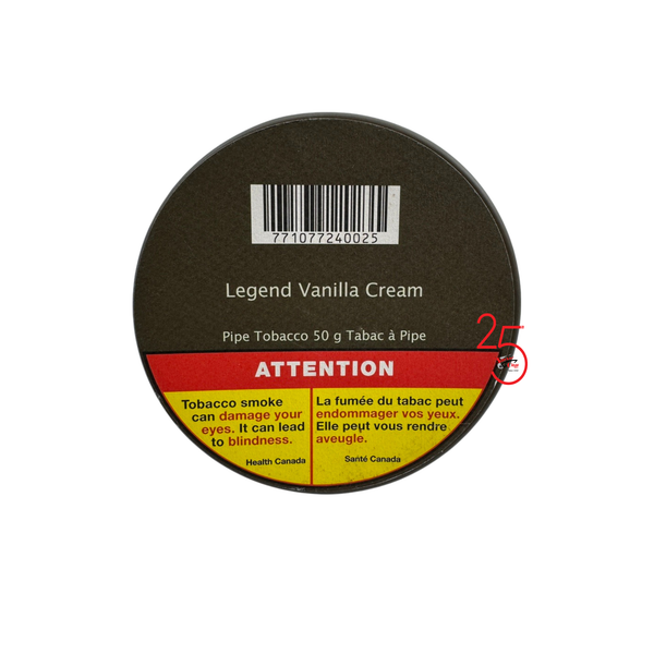Legend Vanilla Cream Blend 50g Pipe Tobacco