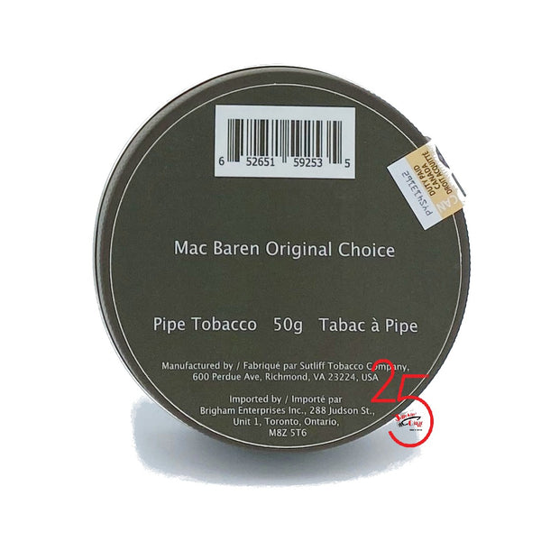 Mac Baren Original Choice 50g Pipe Tobacco
