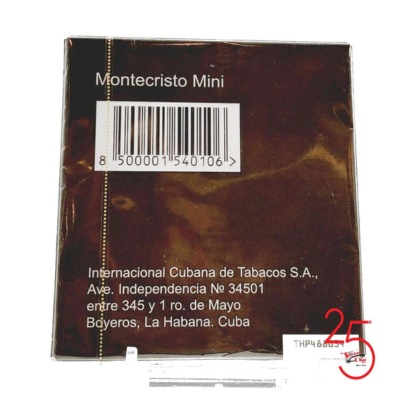 Montecristo Minis Pack of 20... SAVE 10%