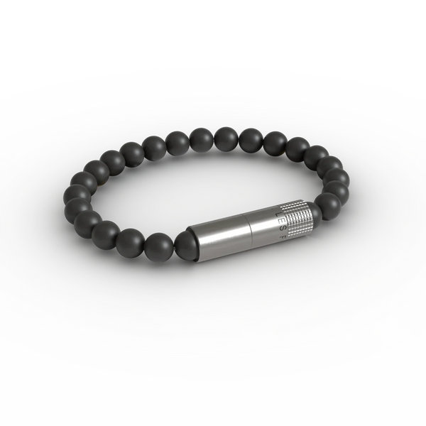 Les Fines Lames Punch Bracelet Onyx Matte