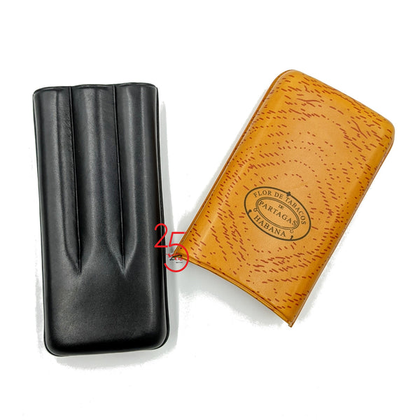 Partagas 3 Finger Leather Cigar Case