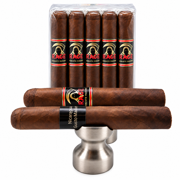 Rage Robusto Maduro...Pay $4.49per Cigar when you buy a Bundle of 10!