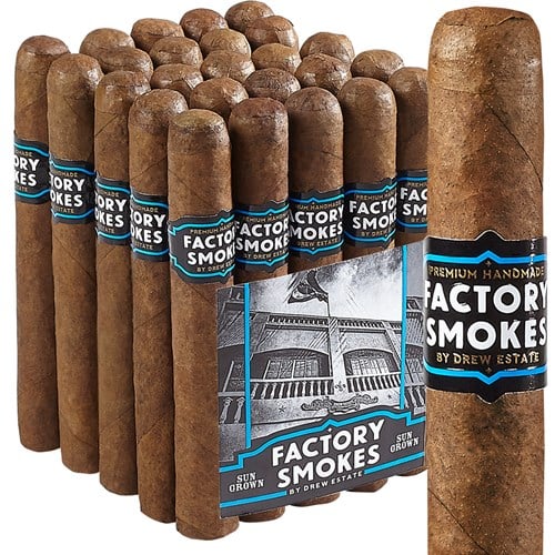 Drew Estate Factory Smoke Sun grown Robusto..SAVE 10% ON A BUNDLE OF 25