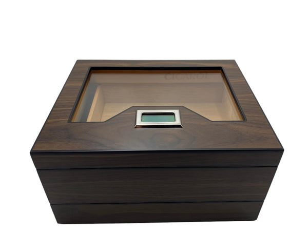 Suave 50+ Cigar Capacity Glass Top Humidor with drawer + Receive $16.99 in FREE Goods with Purchase!