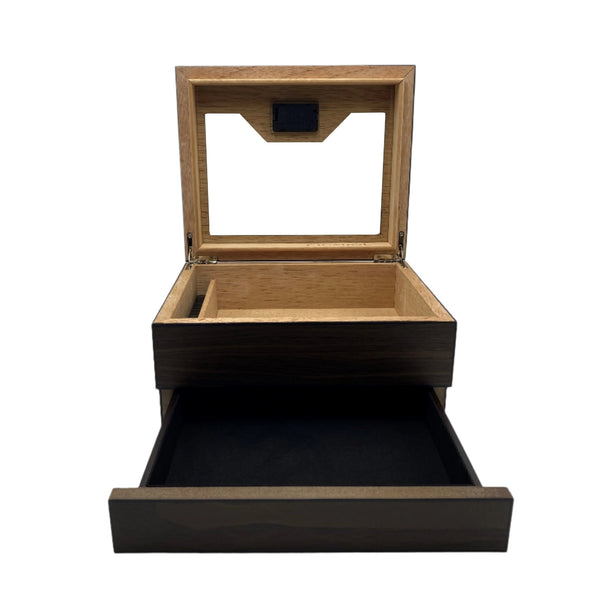 Suave 50+ Cigar Capacity Glass Top Humidor with drawer + Receive $16.99 in FREE Goods with Purchase!