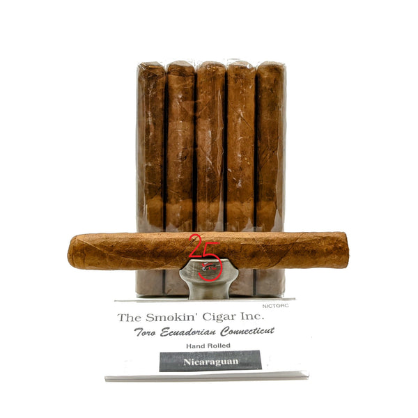 Smokin' Nicaraguan Toro Connecticut 6" x 52. BUY 10 GET ONE FOR A PENNY or BUY 15 GET TWO FOR TWO PENNIES.