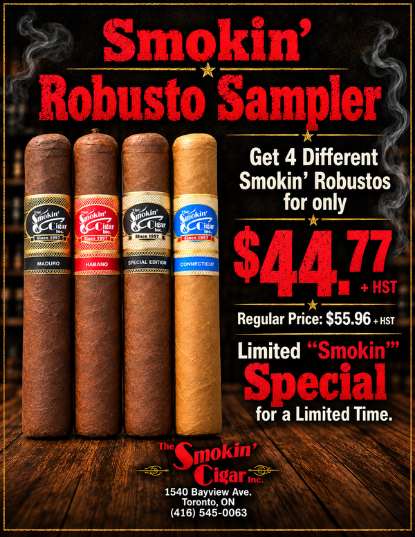 Smokin' Robusto Four Cigar Sampler Pack