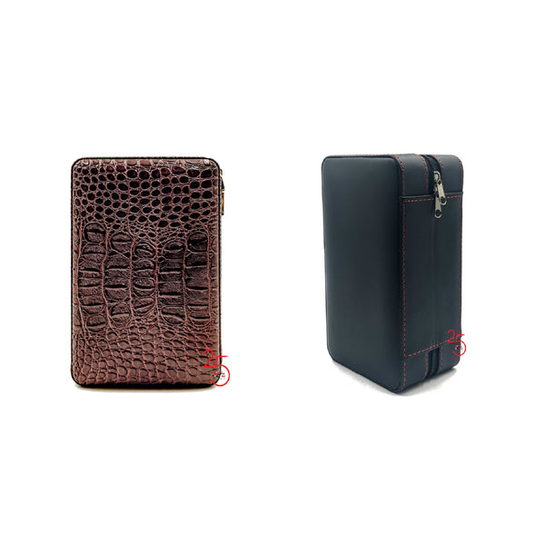 Leather Wood Cigar Travel Case...Click Here to See Collection!