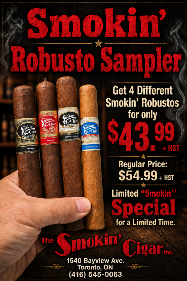 Smokin' Robusto Four Cigar Sampler Pack