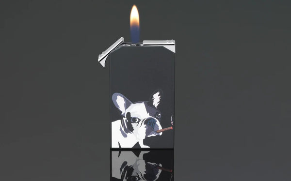 Siglo Dog in Black Lighter and Cutter Set