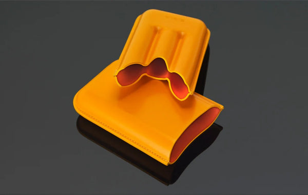 Orange Siglo leather case 
