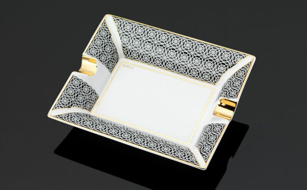 Siglo Opulent Gold Two Cigar Ashtray - TSC Inc. Siglo Ashtray