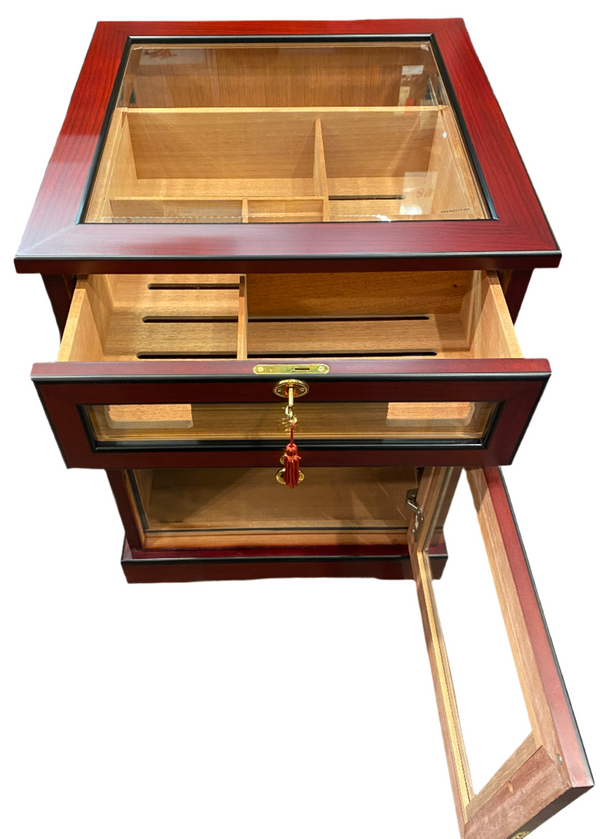 Galleria End Table 600+cc Humidor Includes Cigar Oasis Plus ($185.00 INCLUDED). NOT AVAILABLE FOR SHIPPING, LOCAL PICK-UP ONLY! - The Smokin' Cigar Inc. The Smokin' Cigar Inc. Humidors