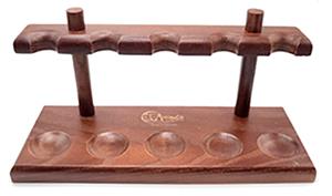 Anton 5 Pipe Wooden Pipe Stand
