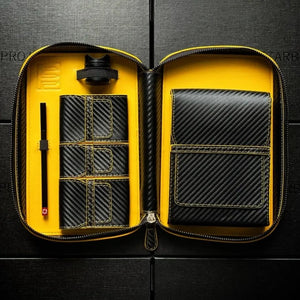Project Carbon Cigar Case Black/Yellow Carbon (with Side Handle) - TSC Inc. Project Carbon Project Carbon