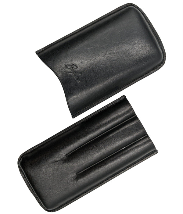Brigham Three Cigar Black Toro Case. - TSC Inc. Brigham Accessories