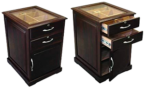 End Table Cabinet Humidor 700+ Cigar Capacity Includes Hydra SM Electronic Humidifier ($199.99 FREE.) NOT AVAILABLE FOR SHIPPING, LOCAL PICK-UP ONLY! - TSC Inc. The Smokin' Cigar Inc. Humidors