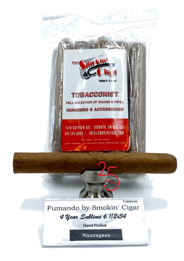 Fumando by Smokin' Cigar 4 Year Sublime 6 1/2x54. Buy 10 and get one for a penny!