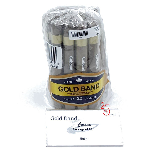 Gold Band Corona Packages - TSC Inc. Gold Band Cigar